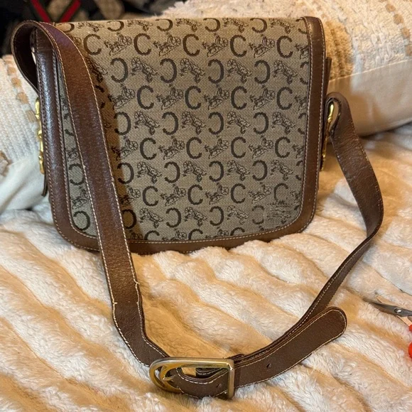 Vintage Céline Macadam Crossbody Bag | Authentic | Read Description - Picture 6 of 14